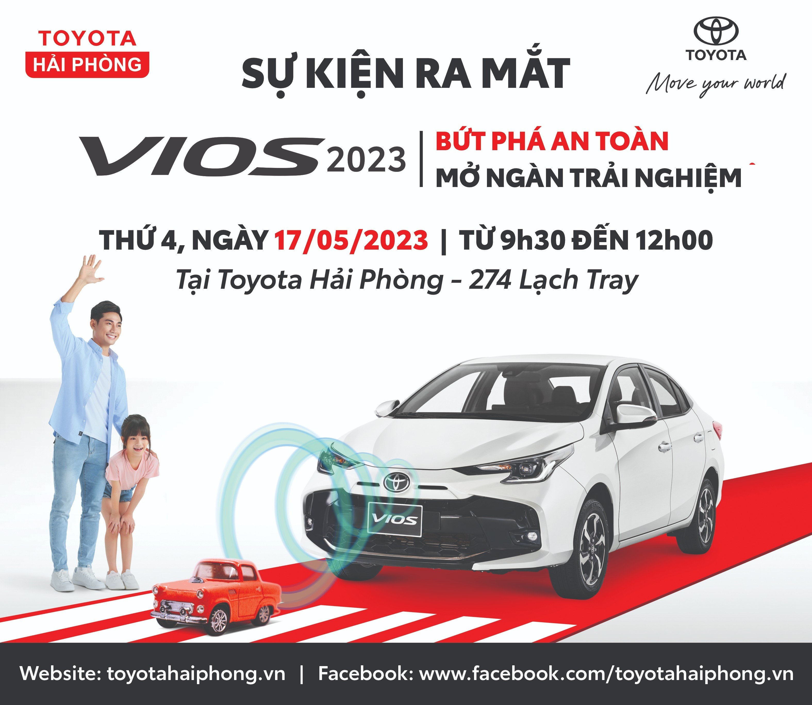 Sự kiện ra mắt TOYOTA VIOS Phiên bản 2023- " BỨT PHÁ AN TOÀN - MỞ NGÀN TRẢI NGHIỆM"